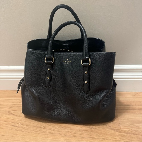 kate spade Handbags - Kate Spade Black Leather Satchel